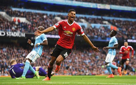 Download wallpapers Marcus Rashford, 4k, Manchester United, English ...