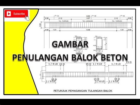 Cara Membaca Tabel Tulangan Balok