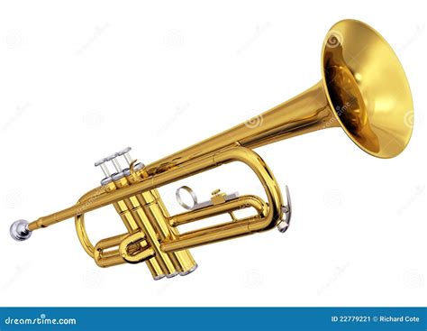 White Trumpet Instrument