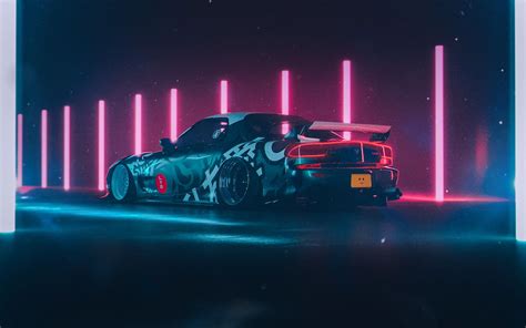 ArtStation - IssaVIBE, Khyzyl Saleem | Retro cars, Mazda rx7, Jdm wallpaper