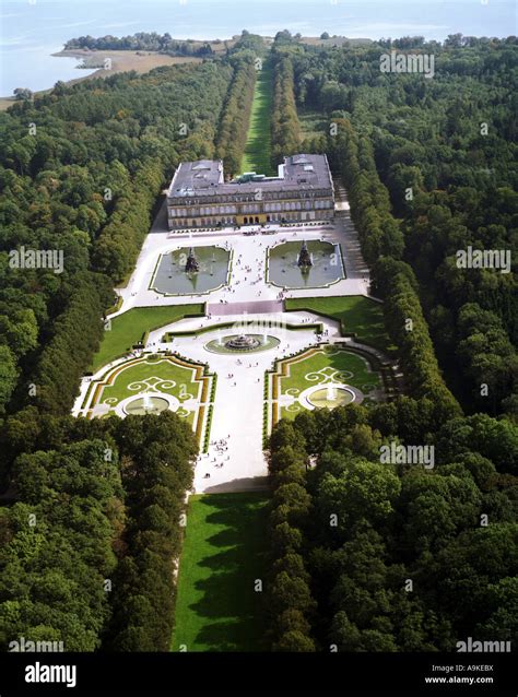 Herrenchiemsee castle at the Chiemsee, castle of King Ludwig II of Bavaria, Germany, Bavaria ...