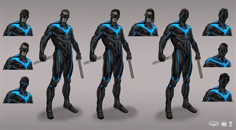 Nightwing Batman Beyond Suit Artwork - Gotham Knights Art Gallery