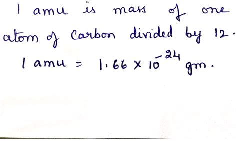 Mass of 1 amu in gram is