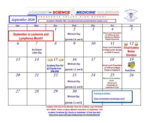 Fredericksburg Academy Calendar