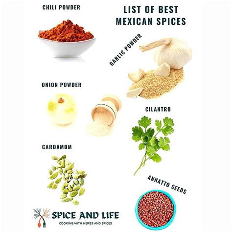 The List of Top Mexican Spices | Spice and Life