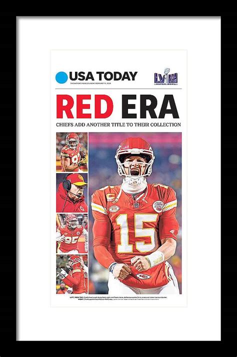 Kansas City Chiefs Super Bowl 2024 Cover Framed Print by USA Today ...