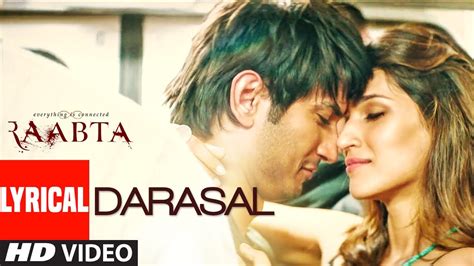 Atif Aslam : Darasal Video With Lyrics | Raabta | Sushant Singh Rajput ...