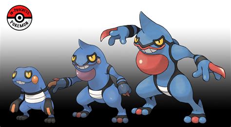 In-Progress Pokemon Evolutions | #453.5 - Croagunk live in marshy swamp ...