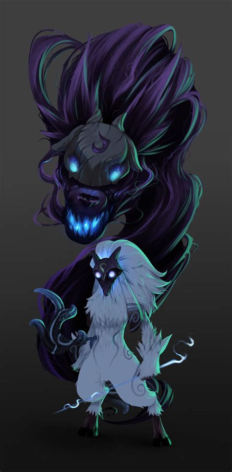 Kindred Fanart, Andrea Sodaro | Lambs and wolves, Lol league of legends ...