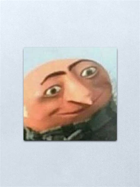 "Gru Meme Face" Metal Print for Sale by itsjustpeachy | Redbubble