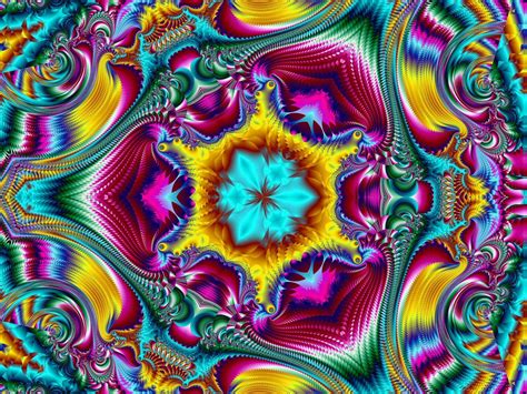 Psychodelic Rainbow Colored Fractal Twirl » Wallpaper HD (con imágenes)