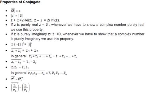 CBSE Class 11 Maths Notes: Conjugate of a Complex Number and Its Properties