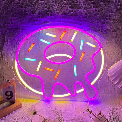 Donuts-Neon-Sign-Custom-Food-Burger-Shop-Stores-Neon-Signs-Pop-Art-Wall ...