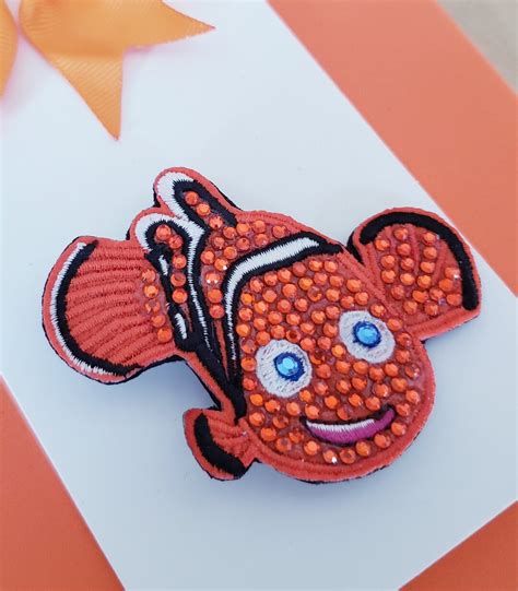 Finding Nemo Hair Clip Clown Fish Hair Accessory Rhinestone - Etsy