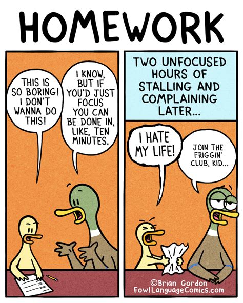 Homework - Fowl Language Comics