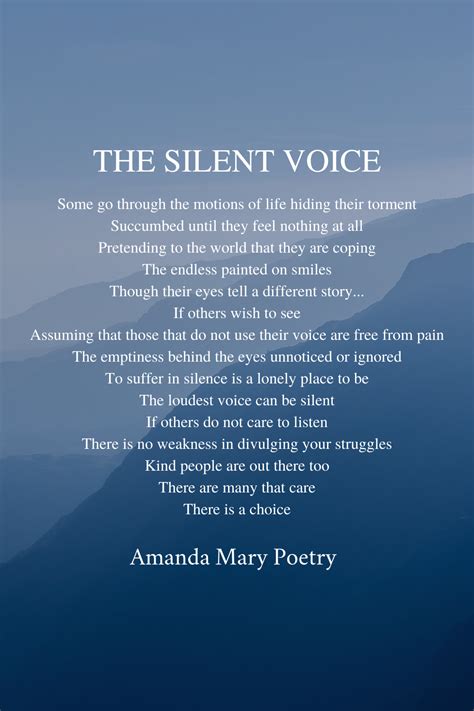 The Silent Voice | Silence quotes, Voice quotes, The voice