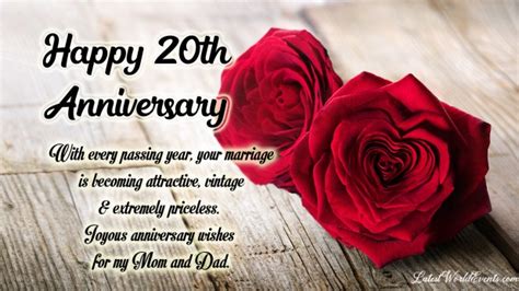 20th anniversary wishes for parents & 20th wedding anniversary wishes