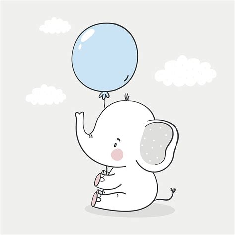 Cute Cartoon Elephant Baby Shower Print, cute elephant aesthetic HD phone wallpaper | Pxfuel