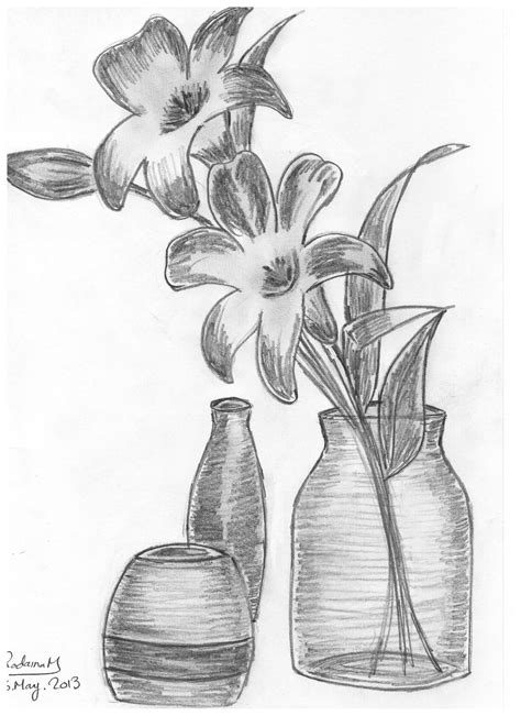 Aggregate more than 130 flower pot pencil drawing - vietkidsiq.edu.vn