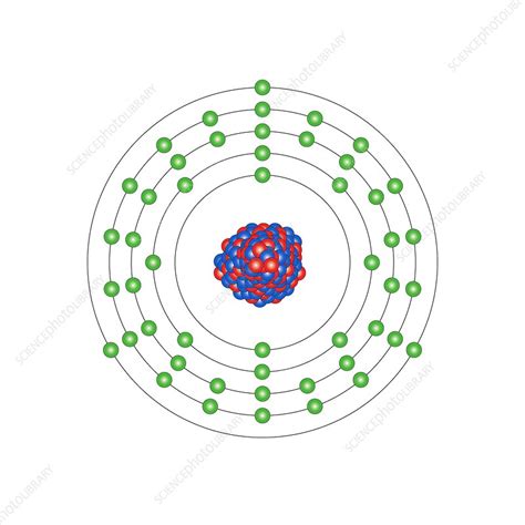 Indium, atomic structure - Stock Image - C013/1599 - Science Photo Library