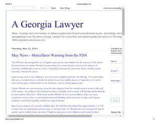 Morcellator Lawyer Georgia | PPT