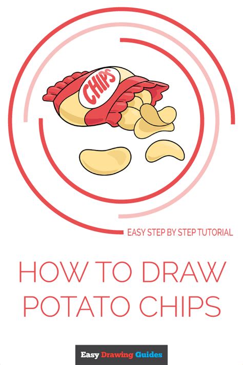 How to Draw Potato Chips - Really Easy Drawing Tutorial