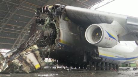 Video shows destruction of world's biggest plane in Ukraine - CNN Video