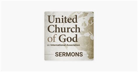 ‎United Church of God Sermons on Apple Podcasts