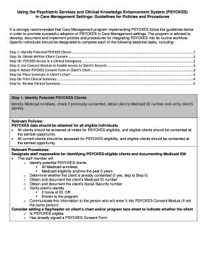 Fillable Online omh ny Using the Psychiatric Services and Clinical Knowledge Enhancement System ...