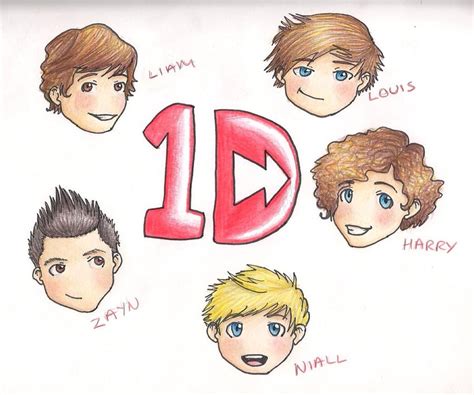 one direction cartoon - One Direction Fan Art (31590844) - Fanpop