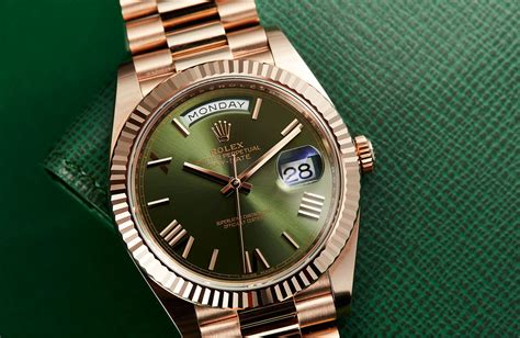 The Rolex Day-Date 40, olive-green goodness