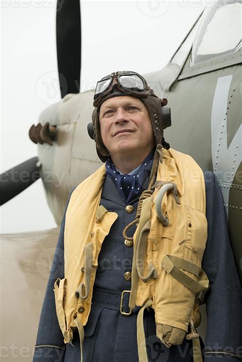 WW2 RAF Fighter Pilot 1068774 Stock Photo at Vecteezy