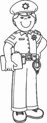 Policeman Clipart coloring Transparent FREE For  sketch template