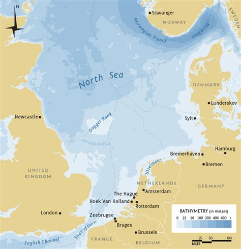 North Sea Bathymetry map – Maps, Signage & Graphic Design