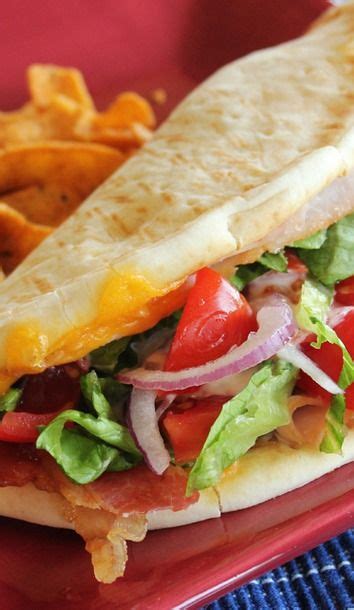 Turkey Bacon Ranch Flatbread Sandwich Flatbread Sandwiches, Gourmet Sandwiches, Burgers ...