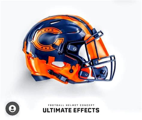 Chicago Bears Football Helmets