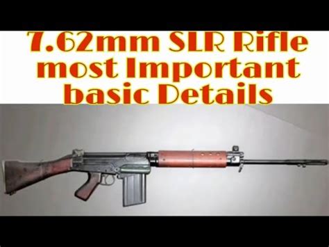 7.62mm rifle most important basic details||SLR Rifle training||SLR Rifle parts name|| - YouTube