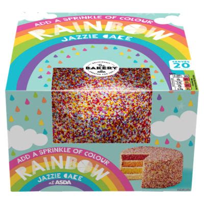 ASDA Rainbow Jazzie Celebration Cake : My Supermarket Compare