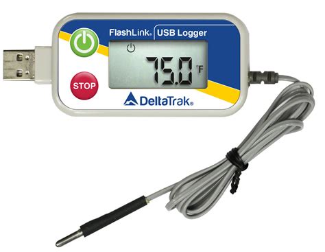 FlashLink® Reusable USB Data Logger with External Probe, Modelo 20902, 20903 - DeltaTrak Mexico