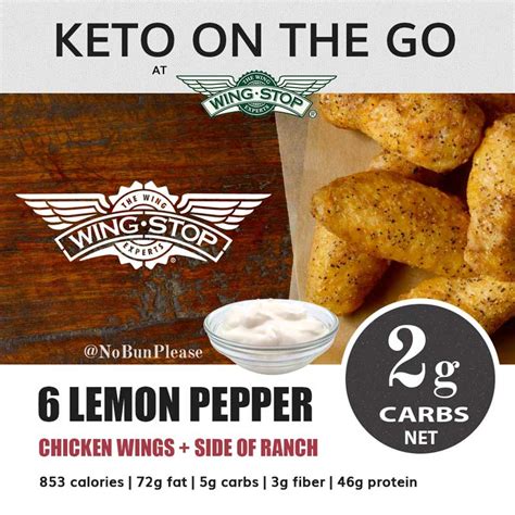 Eating Keto at Wingstop: Low Carb Options & Nutrition - No Bun Please