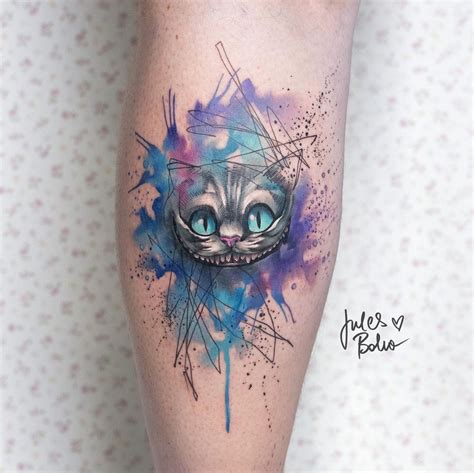 26 Cheshire Cat Tattoos for Wonderland in 2021 - Small Tattoos & Ideas