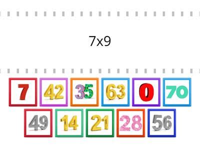 Jocuri cu tabla inmultirii cu 7 - Resurse didactice