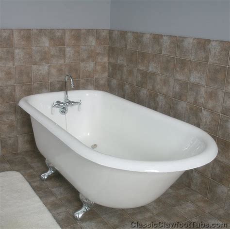 61" Rolled Rim Cast Iron Clawfoot Tub | Classic Clawfoot Tubs