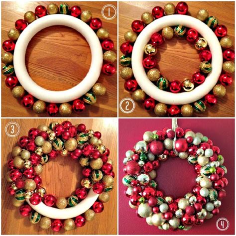 A Balancing Act: Saw it. Pinned it. Did it: Ornament Wreath | Christmas wreaths diy, Christmas ...