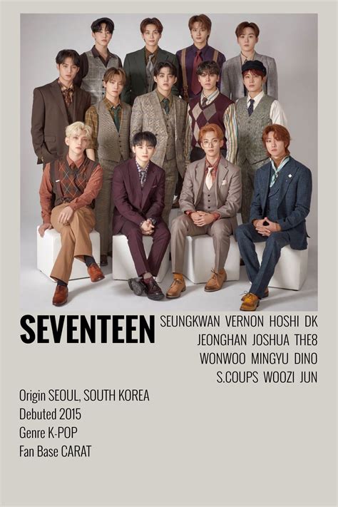 Seventeen Minimalist Poster | Pop posters, Minimalist poster, Film posters minimalist