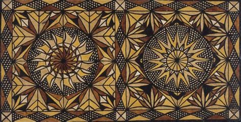 “Traditional Samoan Tapa-board Painting” by Dixie Chrichton Samasoni, 1974, ... damontucker.com