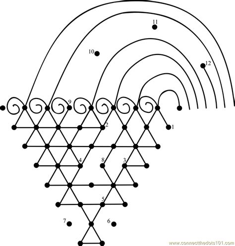 Connect the Dots Saraswati Symbol (Religions > Hinduism) - dot to dots ...