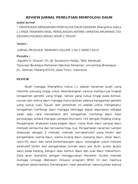 Jurnal Morfologi Tumbuhan - Homecare24