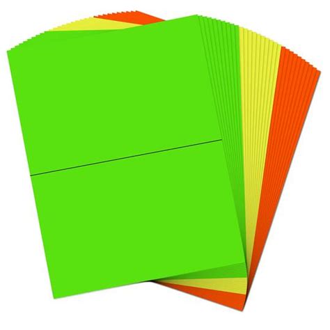 JAM Paper Assorted Bright Neon Color Half Sheet Shipping Labels, 5.5" x 8.5" | Michaels