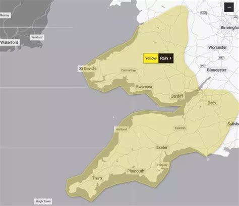 Met Office weather warning as Somerset set for 23 hours of downpours ...